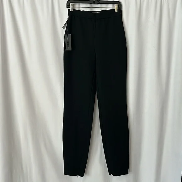 Babaton Aritzia NWT Serra Black Noir High Rise Slim Leg Dress Pants *Sz 8* 🌺🌺 - Picture 6 of 9
